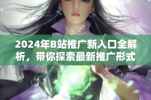 2024年B站推广新入口全解析，带你探索最新推广形式与策略