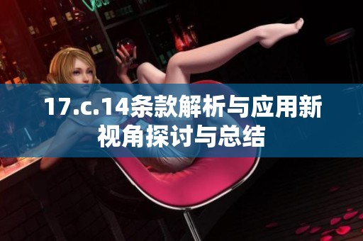 17.c.14条款解析与应用新视角探讨与总结