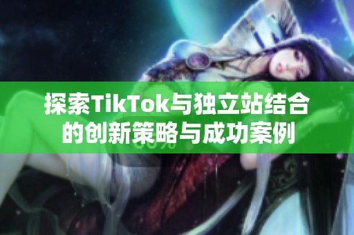 探索TikTok与独立站结合的创新策略与成功案例