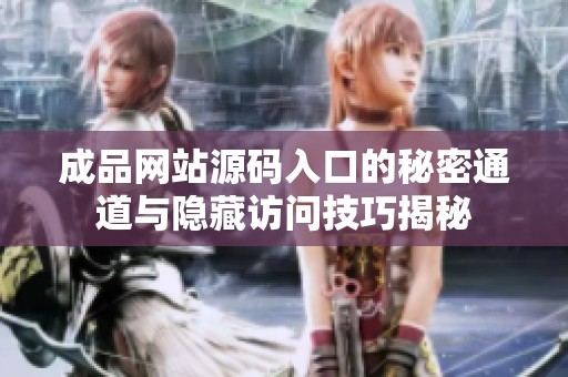 成品网站源码入口的秘密通道与隐藏访问技巧揭秘
