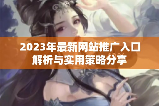 2023年最新网站推广入口解析与实用策略分享