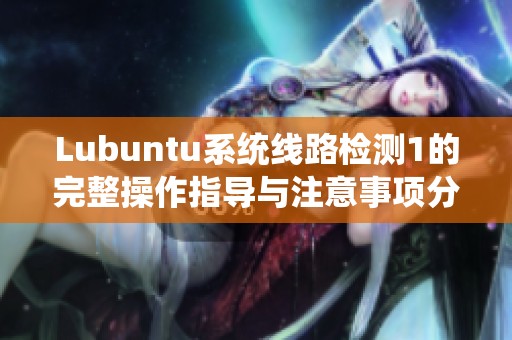 Lubuntu系统线路检测1的完整操作指导与注意事项分享