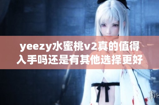 yeezy水蜜桃v2真的值得入手吗还是有其他选择更好