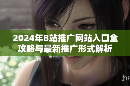 2024年B站推广网站入口全攻略与最新推广形式解析