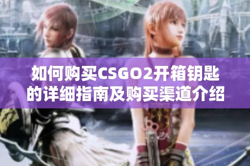 如何购买CSGO2开箱钥匙的详细指南及购买渠道介绍