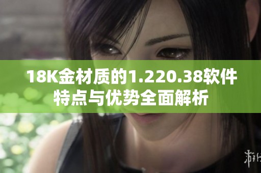 18K金材质的1.220.38软件特点与优势全面解析