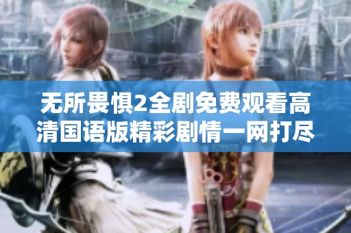 无所畏惧2全剧免费观看高清国语版精彩剧情一网打尽
