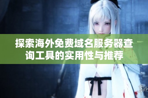 探索海外免费域名服务器查询工具的实用性与推荐