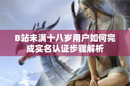 B站未满十八岁用户如何完成实名认证步骤解析