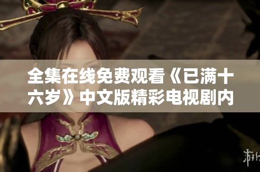 全集在线免费观看《已满十六岁》中文版精彩电视剧内容分享