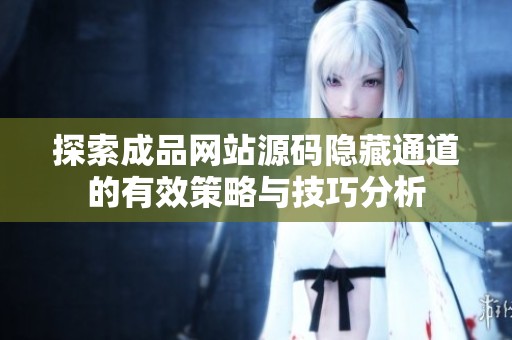 探索成品网站源码隐藏通道的有效策略与技巧分析