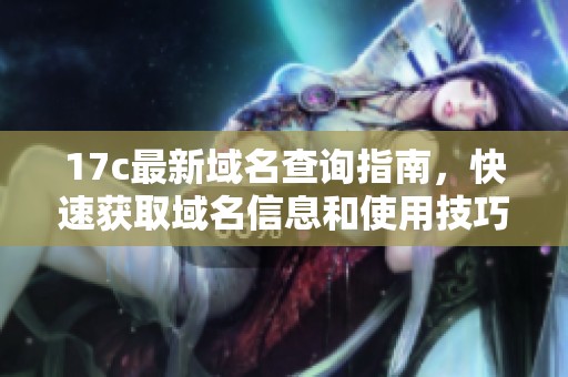 17c最新域名查询指南，快速获取域名信息和使用技巧