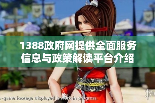 1388政府网提供全面服务信息与政策解读平台介绍