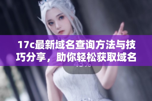 17c最新域名查询方法与技巧分享，助你轻松获取域名信息