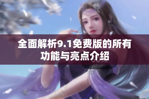 全面解析9.1免费版的所有功能与亮点介绍